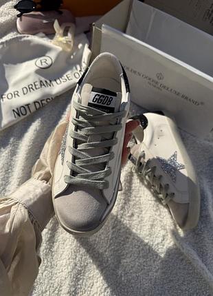Кросівки golden goose superstar silver 🤍 9