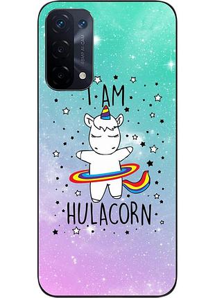 Силиконовый чехол epik для oppo a74 5g с картинкой единорог