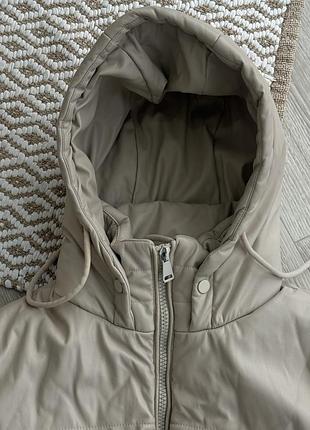 Подовжений пуховик zara 2