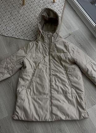 Подовжений пуховик zara 3