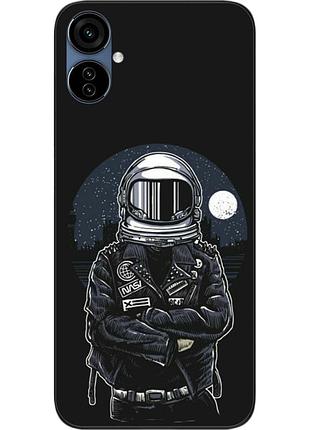 Силиконовый чехол бампер epik для tecno camon 19 neo (ch6i) с картинкой космонавт и луна