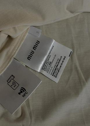 Подовжений лонгслів від miu miu 3