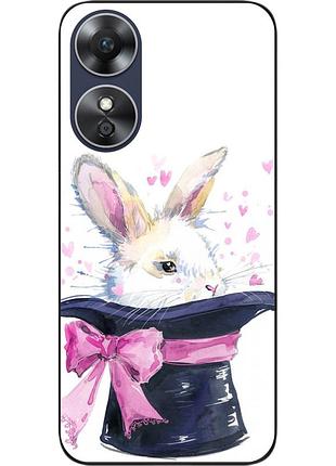 Чохол силіконовий epik для oppo a17 з картинкою кролик