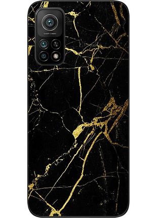 Силиконовый чехол бампер для xiaomi mi 10t с картинкой мрамор