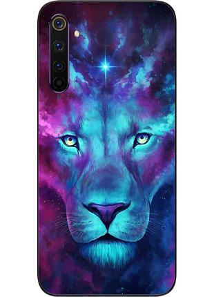 Силиконовый чехол для realme 6 с картинкой космолев