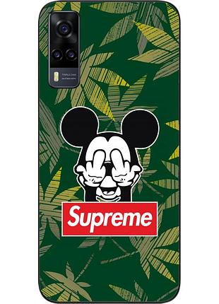 Силіконовий чохол для vivo y31 з картинкою міккі supreme