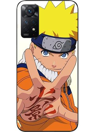 Силиконовый чехол для xiaomi redmi note 11 pro с картинкой наруто