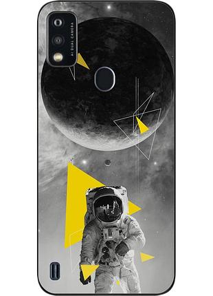 Чохол силіконовий для zte blade a51 з картинкою астронавт