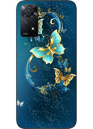 Оригинальный чехол для xiaomi redmi note 11 pro с картинкой бабочки