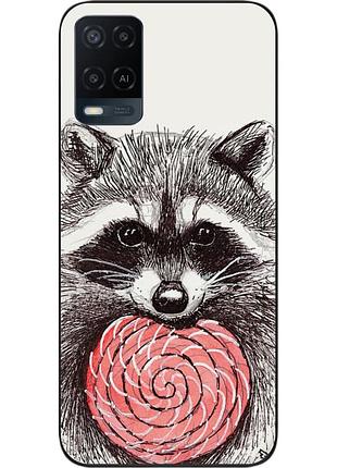 Силіконовий чохол для oppo a54 з картинкою єнот