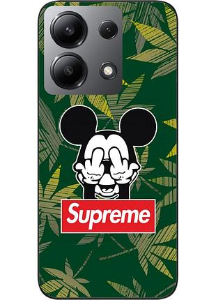 Силиконовый чехол epik для xiaomi redmi note 13 4g с картинкой микки supreme