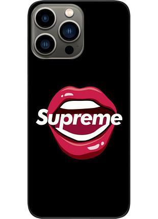 Силиконовый чехол epik для iphone 13 pro с картинкой губы