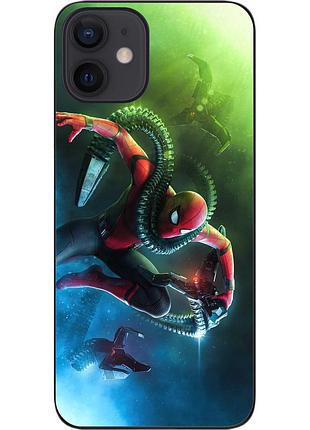 Силиконовый чехол epik для iphone 12 mini с картинкой человек-паук