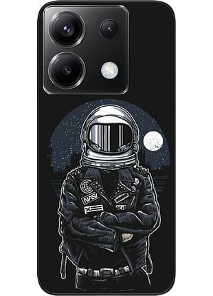 Силиконовый чехол бампер epik для xiaomi redmi note 13 pro 5g с картинкой космонавт и луна