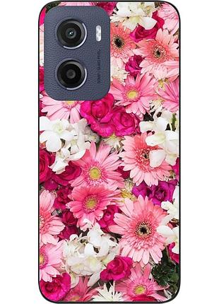 Силиконовый чехол бампер epik для motorola moto g05 с картинкой нежные цветы