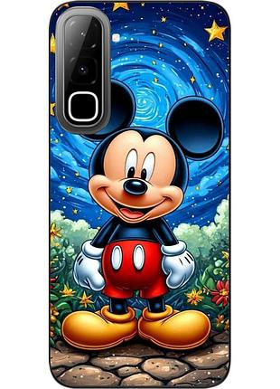 Чехол силиконовый epik для infinix hot 70 (x6895) с изображением микки маус под звездным небом