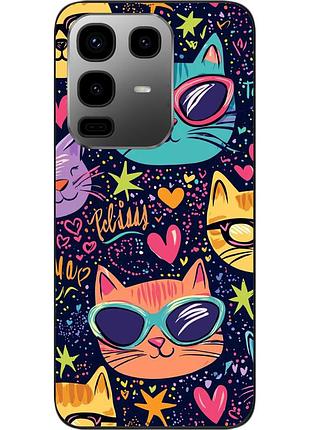 Чехол силиконовый epik для infinix note 50 pro+ 5g (x6856) радужные котята