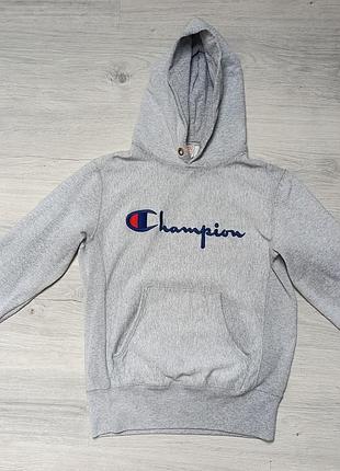 Серое худи champion в отличном состоянии