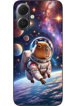 Чохол силіконовий epik для tecno spark go 2 (km4) з принтом капібара у космосі