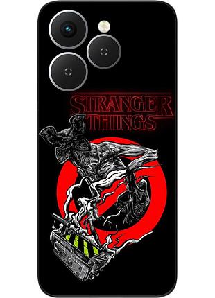 Силіконовий чохол epik для tecno spark 40 (km5n) з принтом stranger things демогоргон