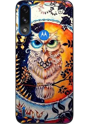 Оригінальний чохол epik для motorola moto e7 power з картинкою сова