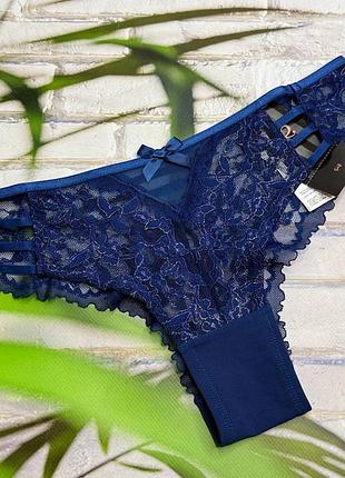 Трусики жіночі бразиліанки неймовірна мережка із люрекс ниткою hunkemoller.