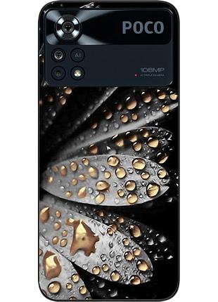Силіконовий чохол epik для xiaomi poco x4 pro 5g з картинкою квітка