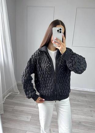 New 26😍✨  кардиган brunello cucinelli  шовк льон у дірочки темно синій