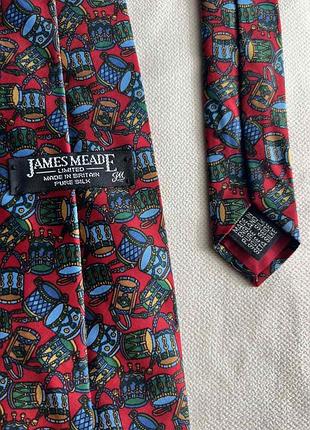 Вінтажна шовкова краватка james meade limited, made in britain