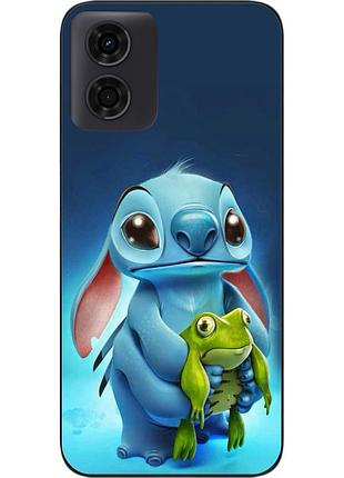 Силиконовый чехол бампер epik для motorola g04 с картинкой стич