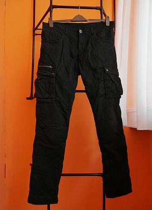 Course w34 l34 | черные карго штаны
course motorcycle cargo pants