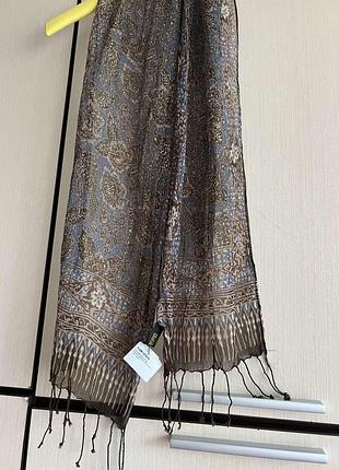 Шовковий шарф batik keris, 100% натуральний шовк, індонезія