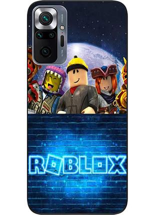Силіконовий чохол бампер epik для xiaomi redmi note 10 pro з картинкою roblox гра