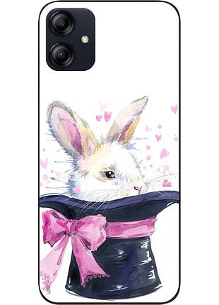 Чехол силиконовый для samsung a04e galaxy a042f с картинкой кролик