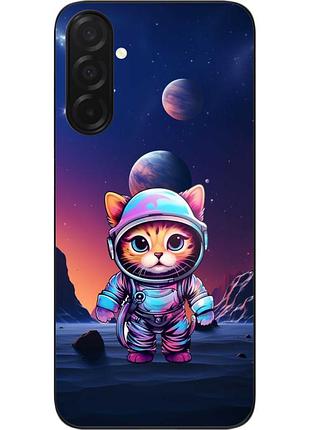 Чехол силиконовый epik для samsung galaxy a57 с принтом кот-астронавт
