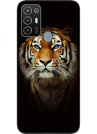 Силіконовий чохол для zte blade a52 з картинкою тигр