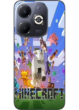 Силіконовий чохол epik для infinix smart 8 plus (x6526) з картинкою майнкрафт