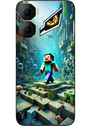 Силиконовый чехол epik для zte nubia neo 3 5g с принтом подводное приключение minecraft