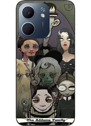 Силиконовый чехол epik для oppo a5x с принтом семейка адамс