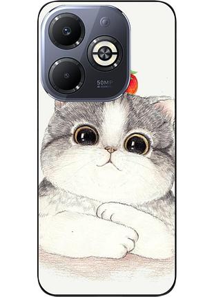 Силиконовый чехол epik для infinix smart 8 plus (x6526) с картинкой котенок
