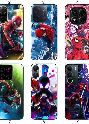 Силиконовый чехол spider man человек паук для samsung xiaomi iphone realme vivo zte oppo motorola nokia tecno infinix poco