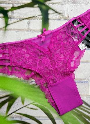 Трусики жіночі бразиліанки неймовірна мережка із люрекс ниткою hunkemoller.