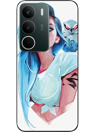 Силіконовий чохол epik для realme c71 4g з принтом дівчина з совою