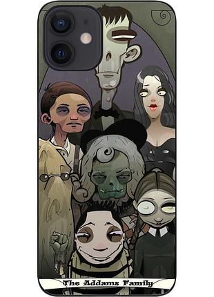 Силіконовий чохол epik для iphone 12 mini з картинкою сімейка адамс