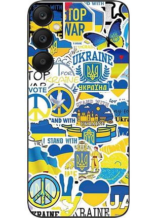 Силіконовий чохол epik для samsung galaxy a16 з картинкою стикери україна