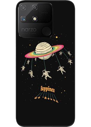 Силіконовий чохол бампер epik для realme narzo 50a з картинкою карусель