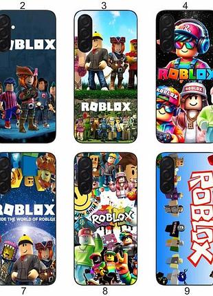 Силиконовый чехол roblox роблокс для samsung galaxy a17 игровой принт и защита