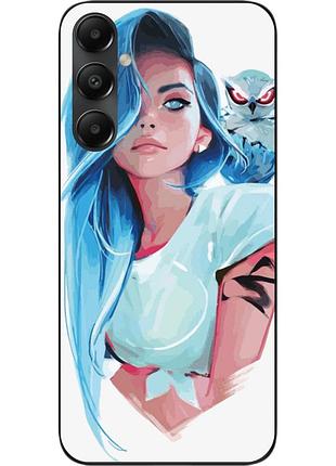 Силіконовий чохол epik для samsung galaxy a05s з картинкою дівчина із совою