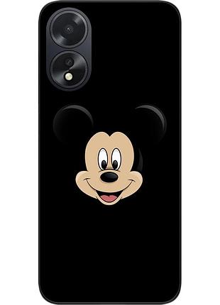 Силиконовый чехол epik для oppo a18 с картинкой микки