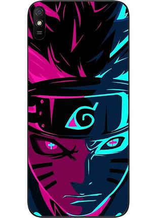 Силиконовый чехол epik для xiaomi redmi 9a с картинкой наруто неон